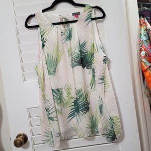 Vince Camuto Palm Halter Top